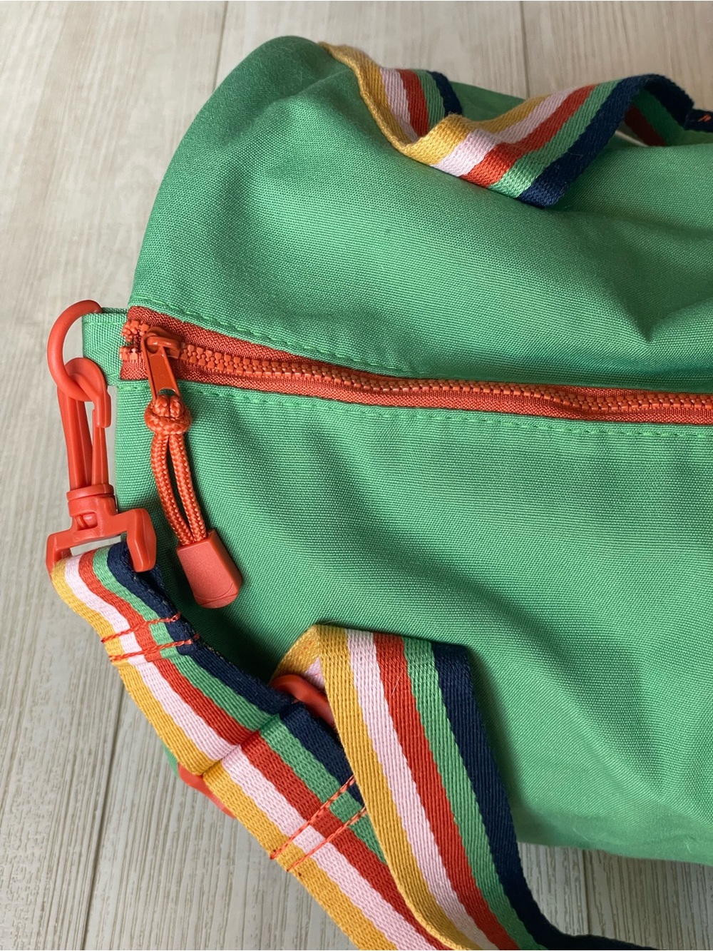 wild fable Green Canvas Duffle Bag with Multicolor Straps - Picture 4 of 8